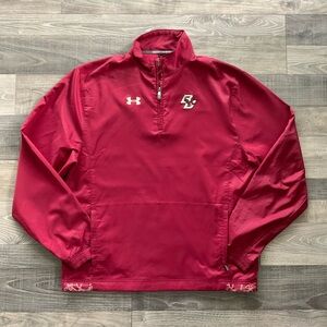 Under Armour Boston College BC Eagles 1/4 Zip Jacket Men’s MEDIUM Maroon Loose